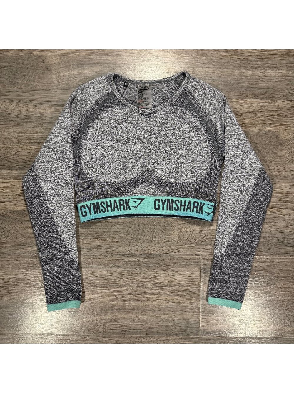 Gymshark Women's Flex Crop Top Long Sleeve - Grey